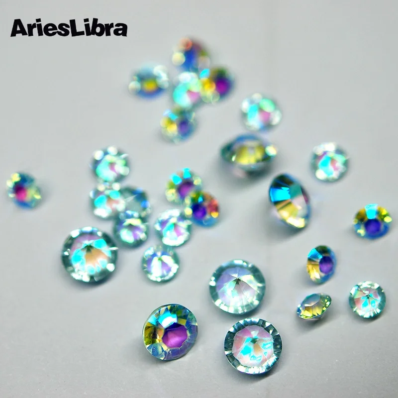AriesLibra AB Красочные конусные формы украшения для ногтей Дизайн ногтей Стразы Аксессуары для маникюра Инструменты для дизайна ногтей