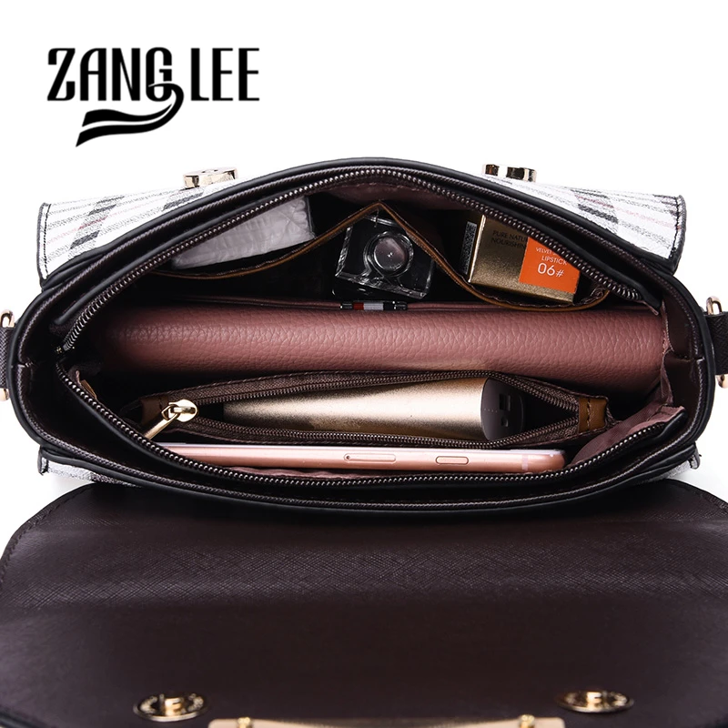 ZANG LEE роскошные сумки дизайнерские женские Bolsa Feminina PU кожаная клетчатая сумка в