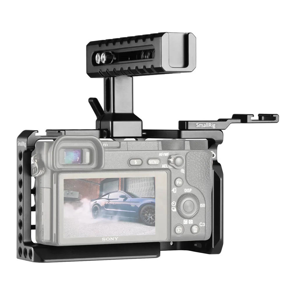 SmallRig A6500 предварительный клетки с НАТО ручка + Холодный башмак комплект