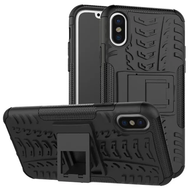 Black Противоударный чехол-подставка для телефона Xiaomi Redmi Note 6 5 Pro 6A 5A Plus 4 4A 4X3 3S 5X A1 6X A2 MI 8 Pocophone F1 защитный чехол - Цвет: Black