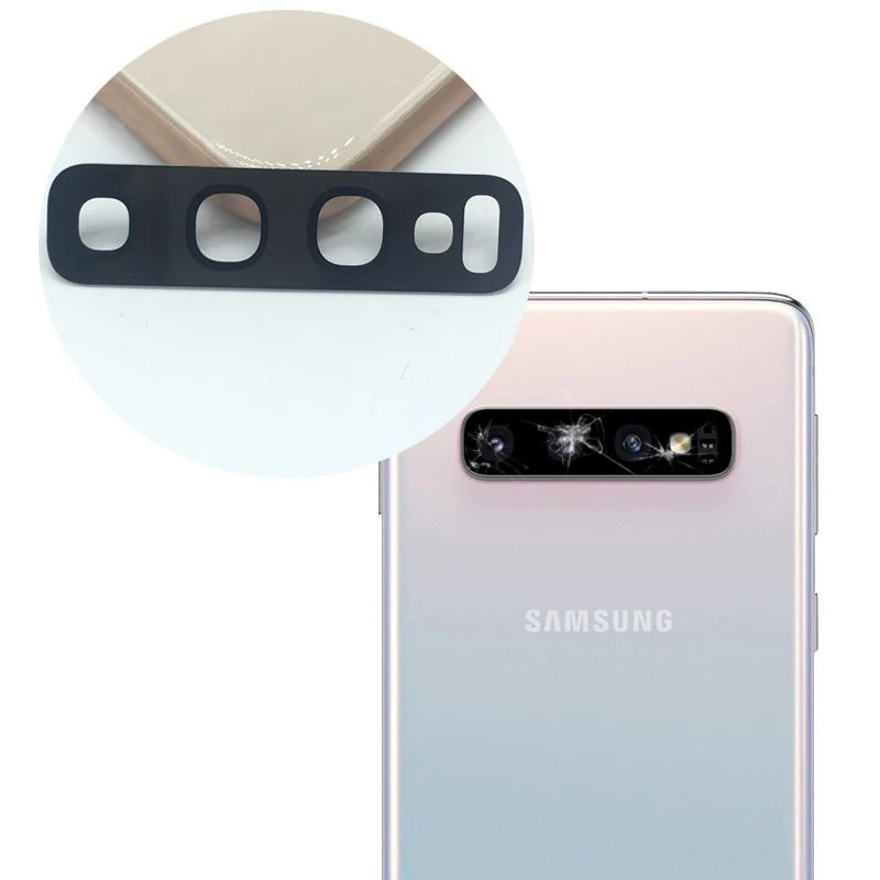 Новинка, задняя камера, стеклянная крышка объектива для samsung Galaxy S10 S10 Plus, с клейкой лентой, Замена+ номер отслеживания