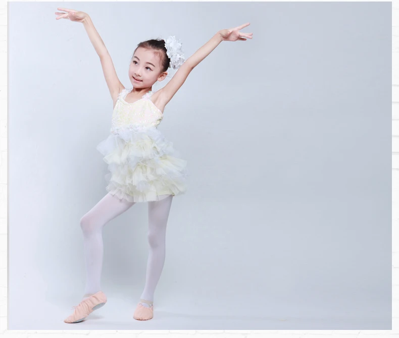 

Белое платье принцессы с цветочным узором для девочек; платье-пачка для латинских балетов; платье для латинских танцев; Детские костюмы для ...