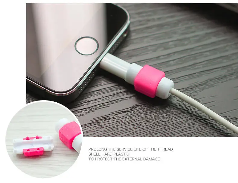 Милый кабель, защита для наушников для iPhone, Sansung, huawei, Xiaomi, USB, цветное зарядное устройство, кабель для наушников, защитная крышка