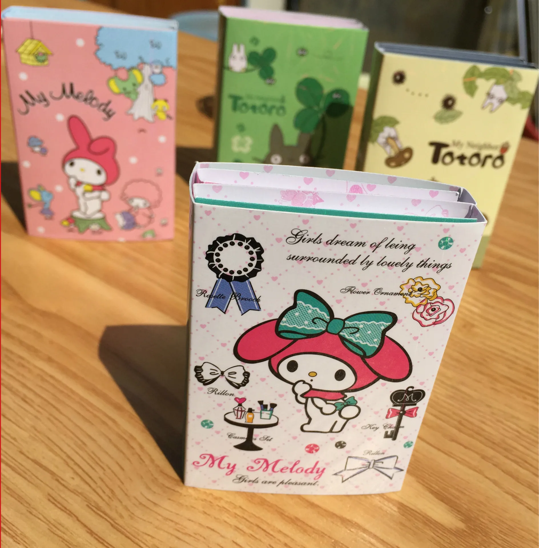 Мультяшный Тоторо и мелодия блокнот для записей клейкие заметки складной