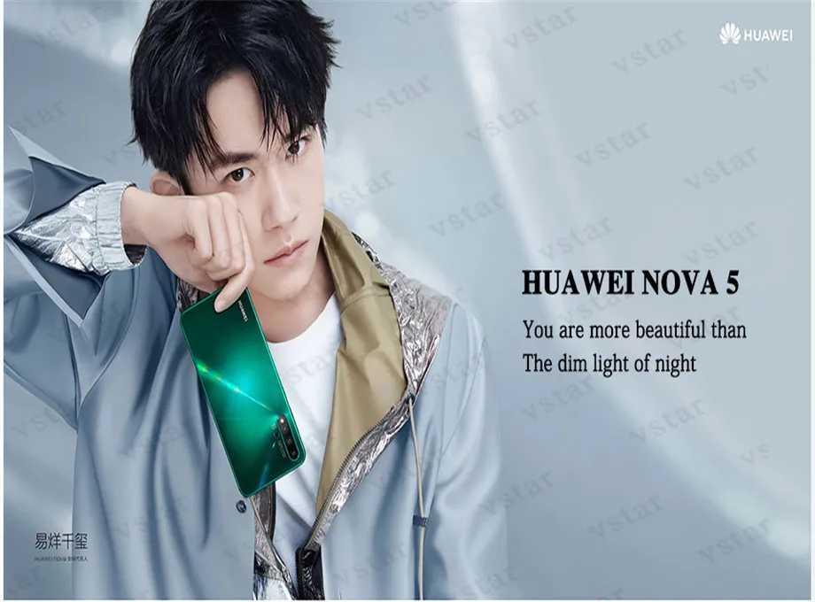 HuaWei Nova 5, мобильный телефон, 6,39 дюймов, экран, отпечаток пальца, 8 ГБ, 128 ГБ, Kirin 810, четыре ядра, Android 9,0, GPU Turbo, 40 Вт, SuperCharge