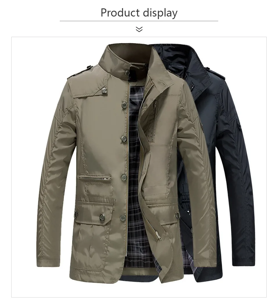 Фирменная Новинка поступление Для мужчин куртка Slim Fit Высокое Качество Для Мужчин's осенняя одежда мужские жакеты, застежки Теплая стеганая куртка из хлопка