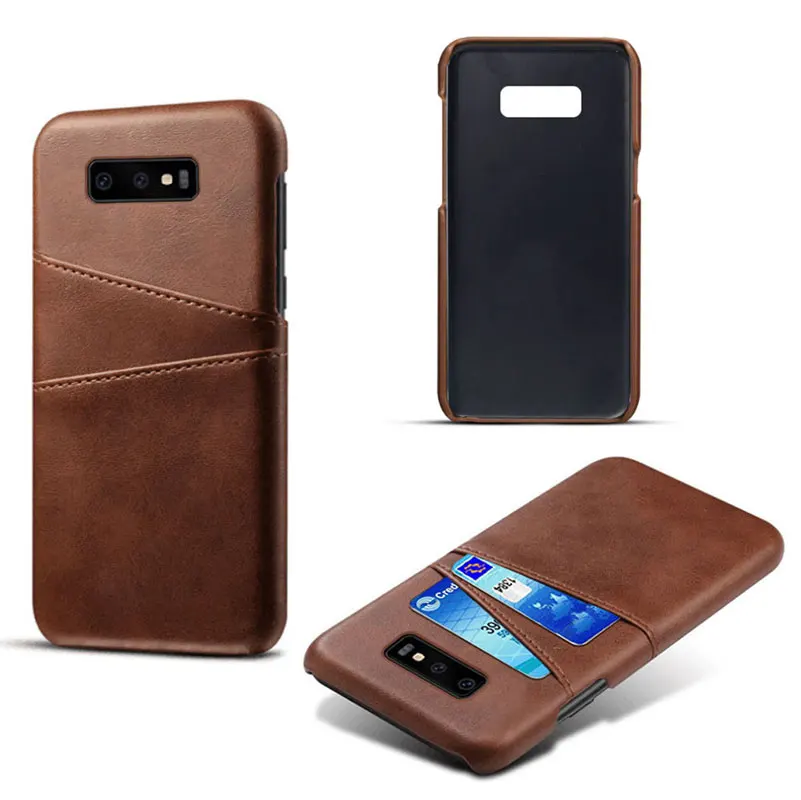 S10 Lite чехол для Samsung Galaxy Plus Роскошный из коровьей кожи PC слот карт кронштейн корпус