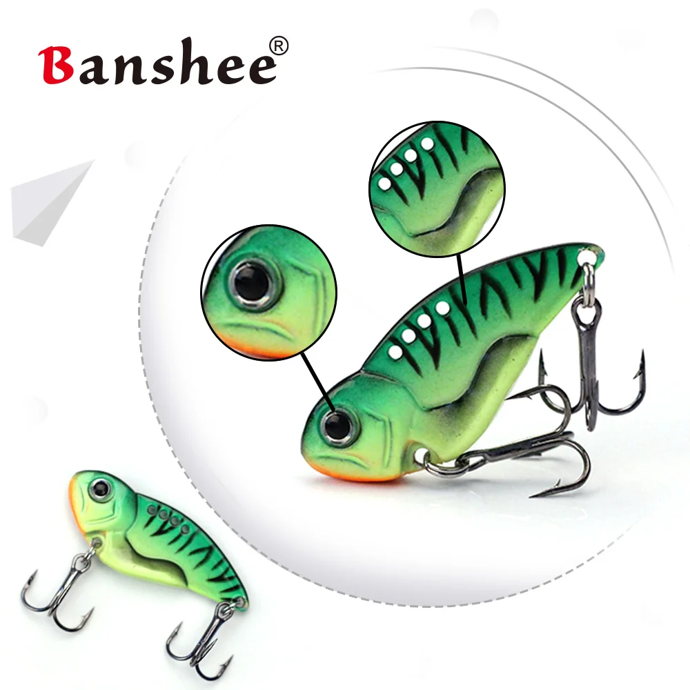 Banshee37 мм 8 г металлическая блесна мини Vibe vivide DD02 беспламенная Тонущая наживка для