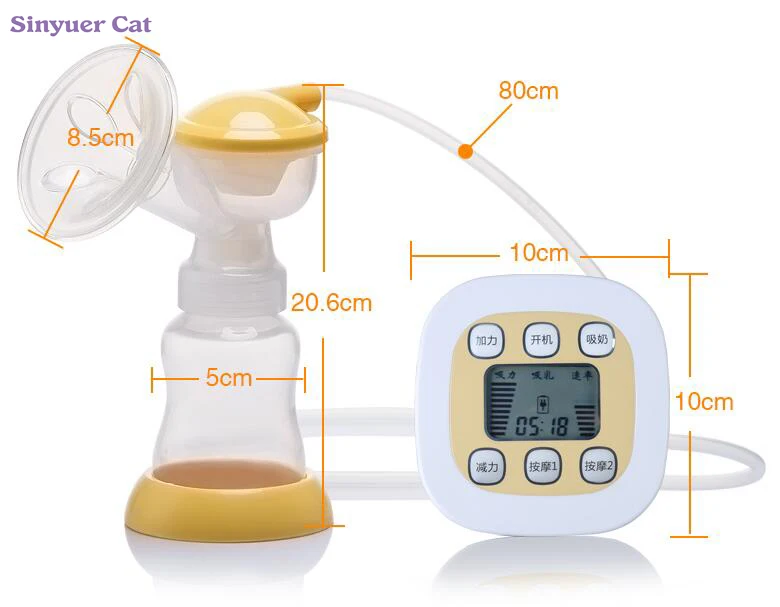 

2017 Moms Milk Nipple Suction P.p. Electric Breast Pump Automatic Baby Breast Feeding Vacuum Pump With Massage