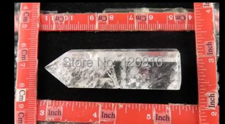 Натуральный Тибетский Phantom кварцевый камень полировка точка палочка Исцеление |