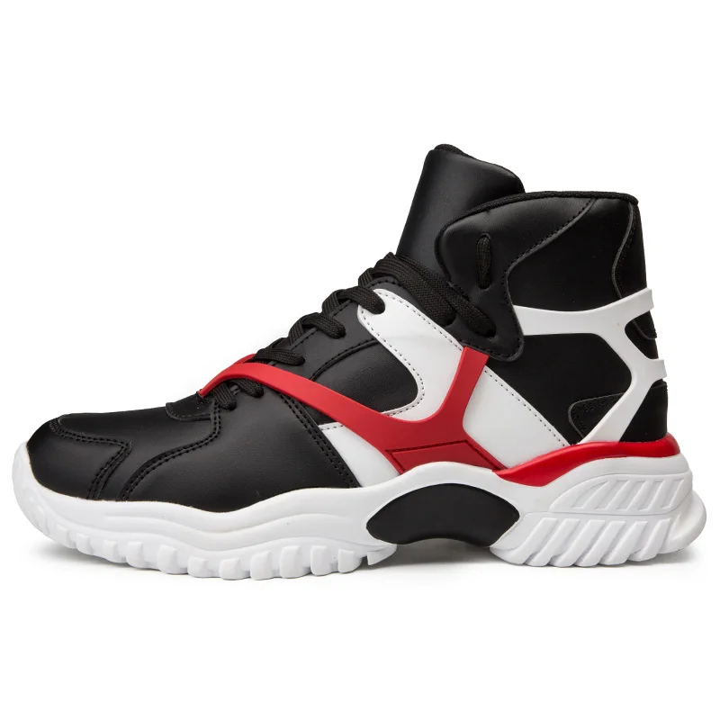 Мужские кроссовки с высоким берцем Prikol легкие гибкие мягкие для бега в стиле