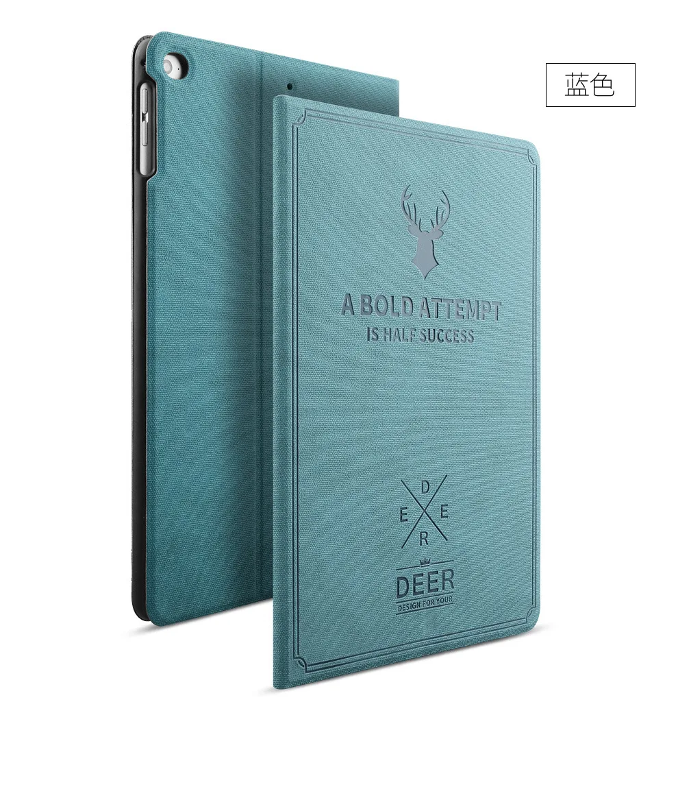 Чехол из искусственной кожи для Apple iPad pro, 12,9 дюймов, Ретро стиль, с оленем, чехол "карта", кожаный чехол с откидной крышкой, роскошный защитный чехол, новинка, a1983a1895