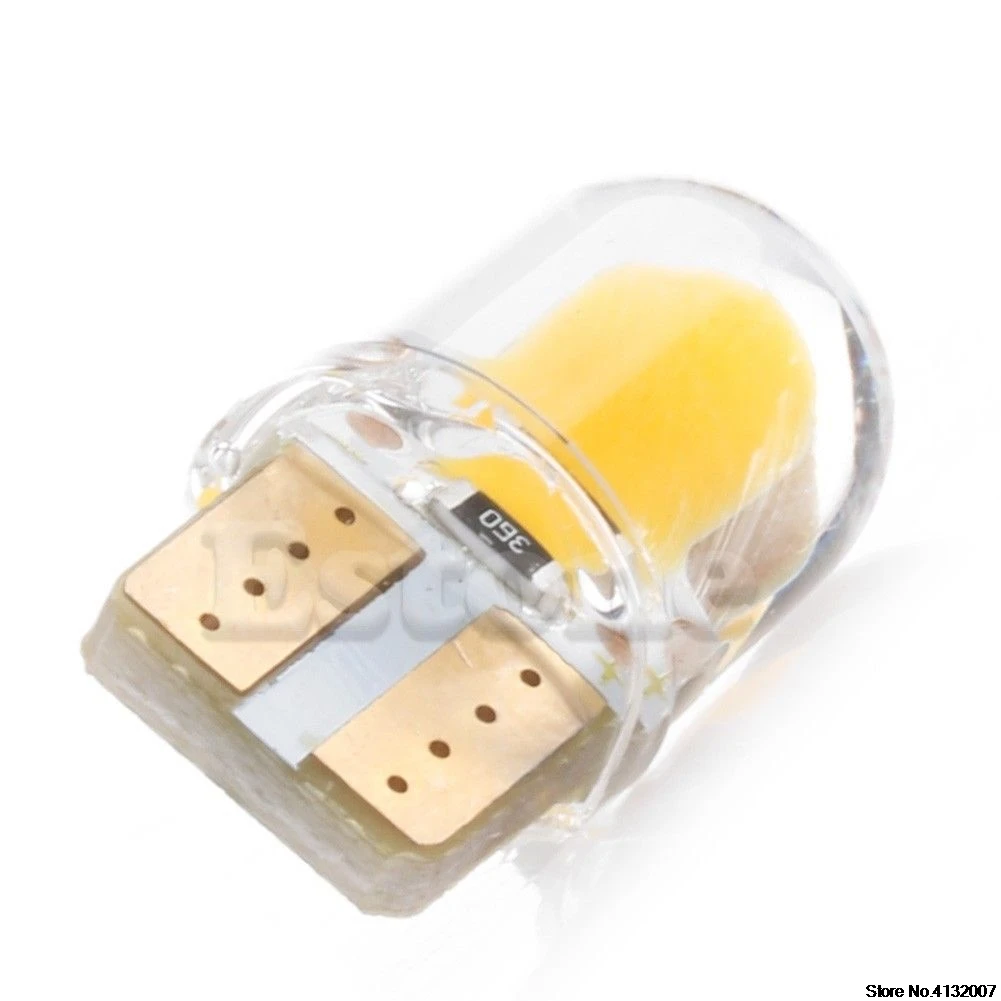 1 шт. светодиод T10 194 168 W5W 8 SMD Canbus силикагель яркая лампа для номерного знака теплый
