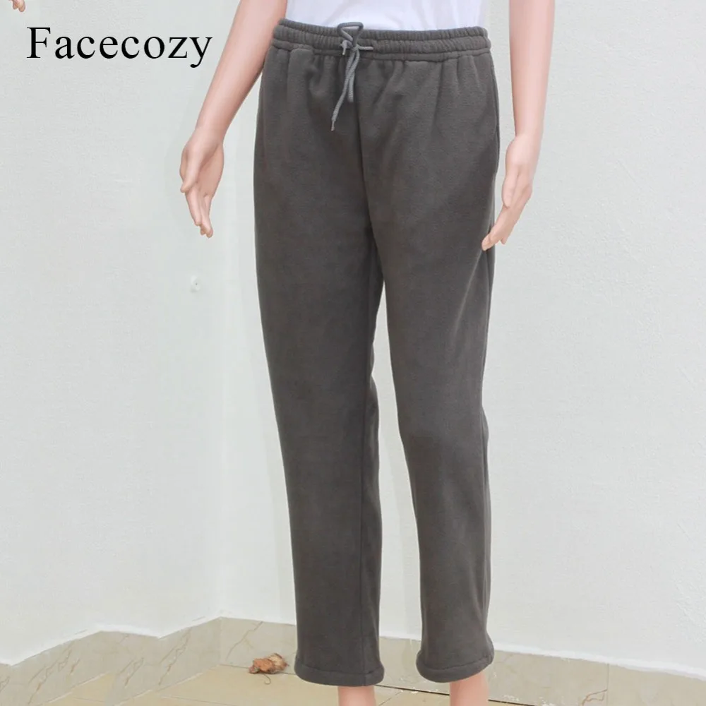 Facecozy мужские и женские зимние повседневные спортивные флисовые штаны пара