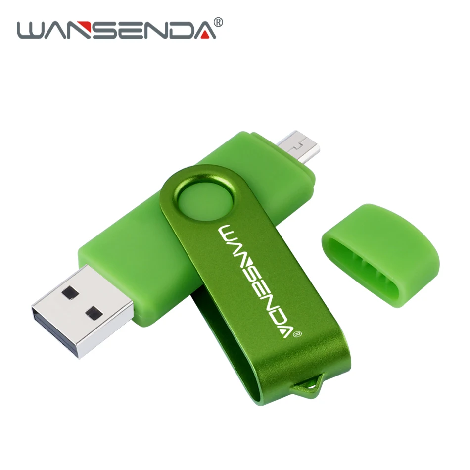 

WANSENDA OTG USB Flash Drive 128GB Rotation Pen Drive 8GB 16GB 32GB 64GB 256GB Pendrive USB 2.0 Memory Stick for Android/PC