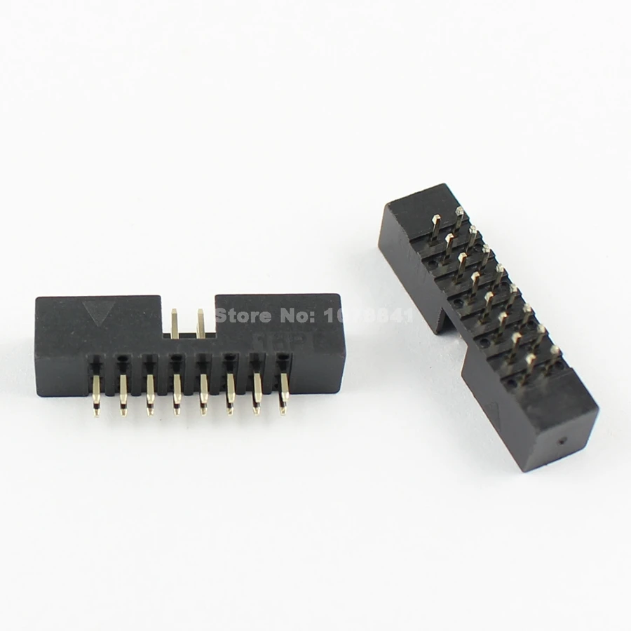 10 шт. 2 мм 2x8 контактов 16 прямой Штекерный кожух PCB Box header IDC разъем|socket 16|sockets 2mmsocket |