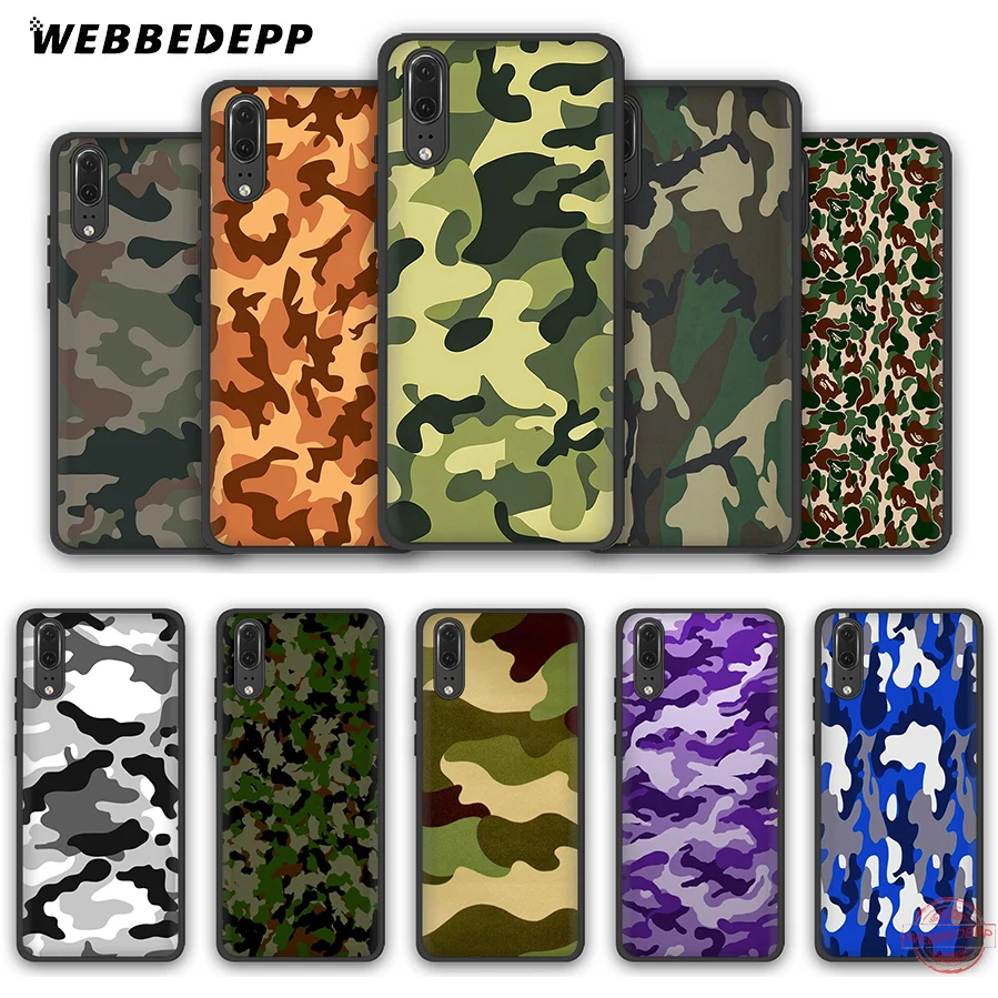 WEBBEDEPP Camouflage Pattern Camo Army Soft Case for Huawei P8 P9 P10 P20 P30 Lite Pro 2017 2018 2019 Cover | Мобильные телефоны и