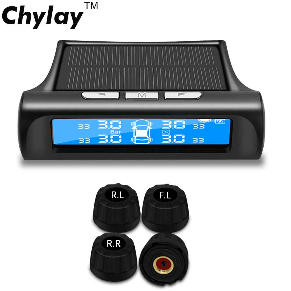 Солнечная TPMS USB автомобильная система контроля давления в шинах Авто