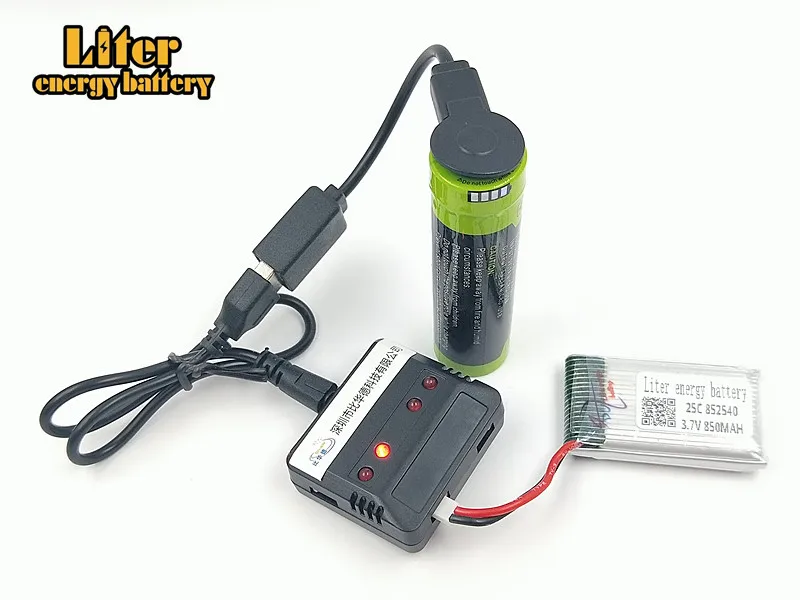 Детали для фотоаппарата X5 X5C 3 7 в 850 мАч 852540 25c Lipo 4 шт. + стандартная мощность