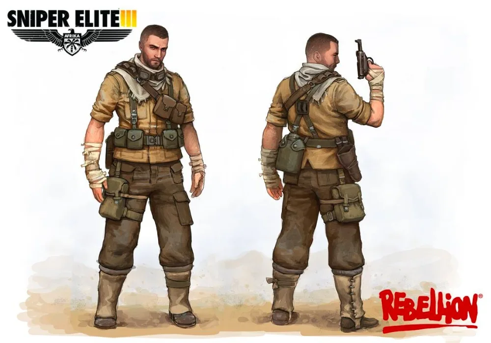 &quotSniper Elite 3&quot Битва пустыня WW2 винтажный постер ретро декоративные настенные