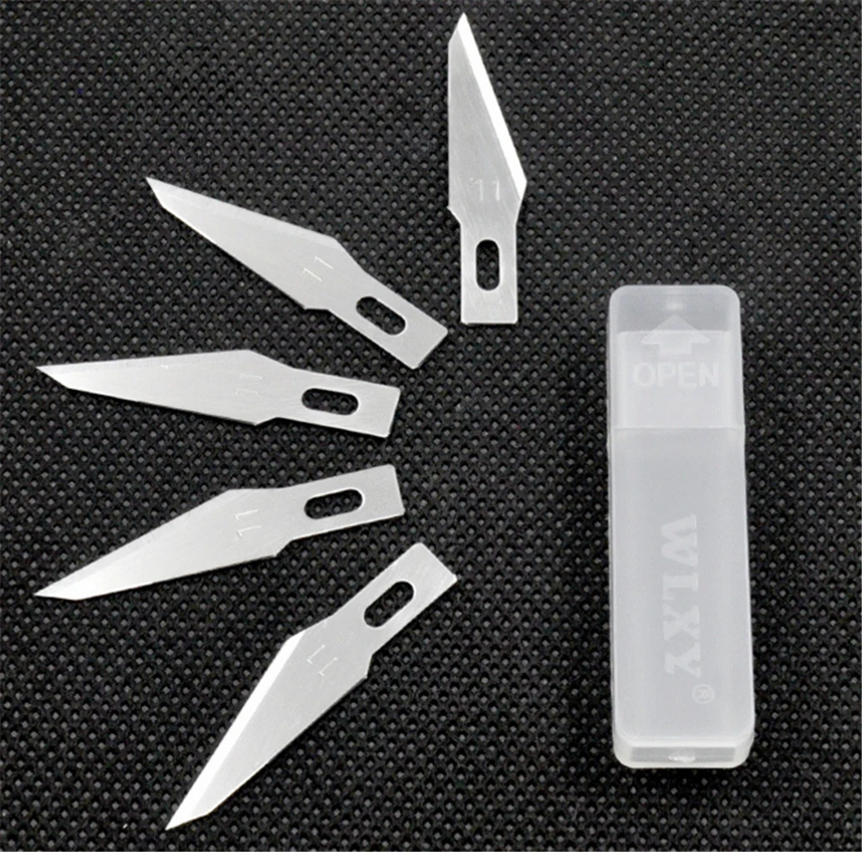 

11# 5 pcs Blades for Wood Carving Tools Engraving Craft Sculpture Knife Scalpel Cutting Tool PCB Repair