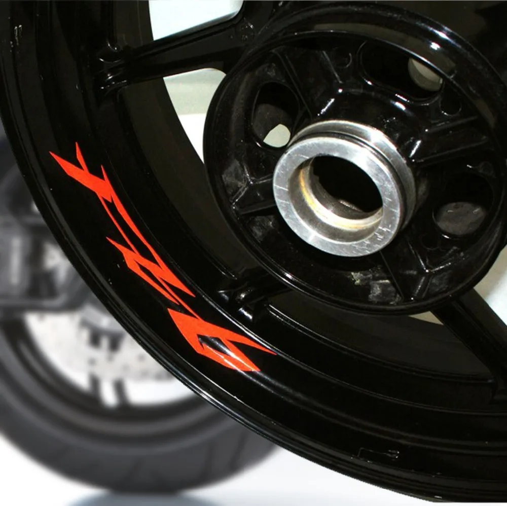 A set of 8pcs 8 X CUSTOM INNER RIM DECALS WHEEL Reflective STICKERS STRIPES For YAMAHA FZ6 FZ 6 | Автомобили и мотоциклы