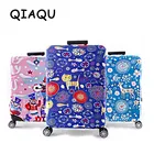 QIAQU Модный Дорожный чемодан, защитный чехол с рисунком кошки, оленя, эластичные протекторы из спандекса для органайзера 18-32 дюйма