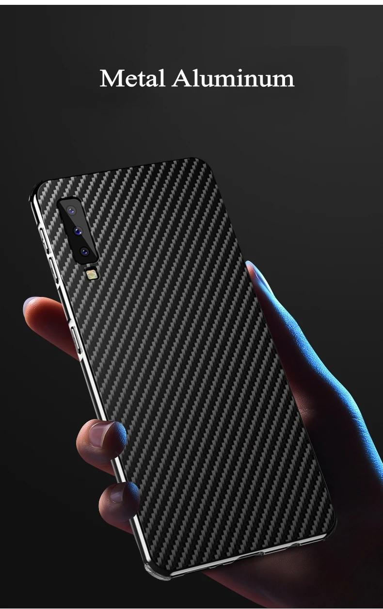 Чехол для samsung Galaxy A7 A750, оригинальная металлическая алюминиевая рамка, чехол из углеродного волокна для samsung Galaxy A9 A9s, чехол