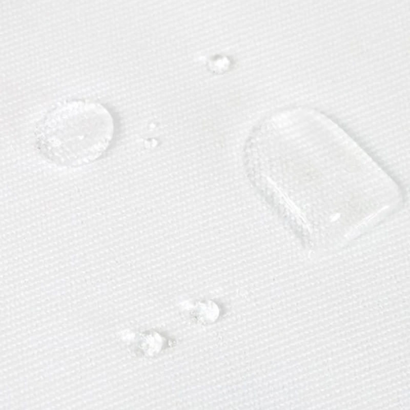 Элегантный водонепроницаемый белый полиэстер ткань Экстра длинные занавески - Фото №1