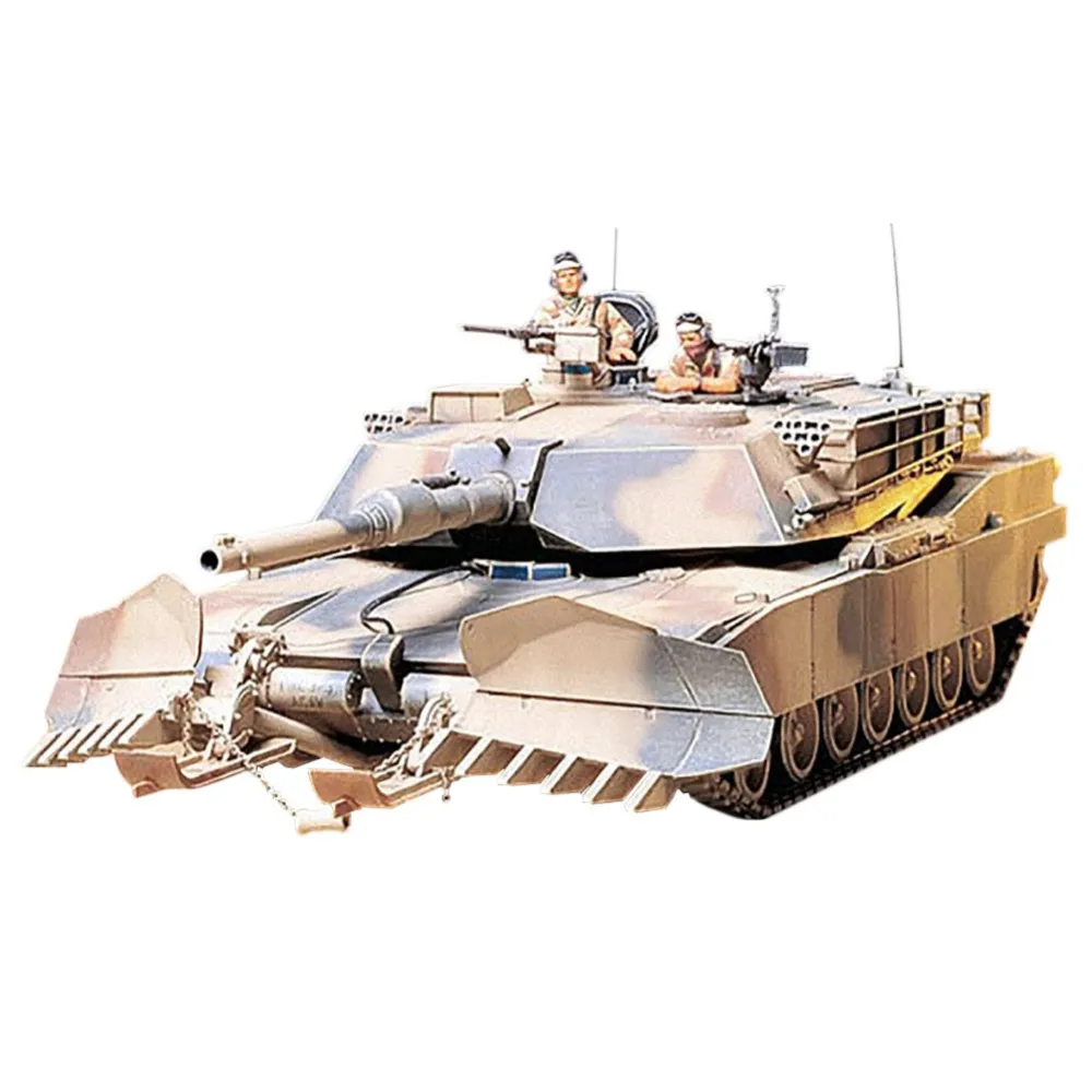 Tamiya 35158 1/35 M1A1 Abrams с шахтным плугом Военная сборка AFV модель строительные комплекты
