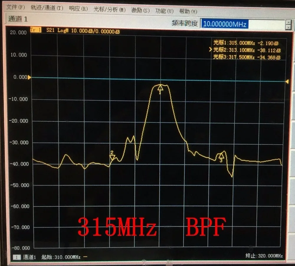 Фильтр Bandpass 433 МГц/315 МГц получение пульта дистанционного управления цифровая