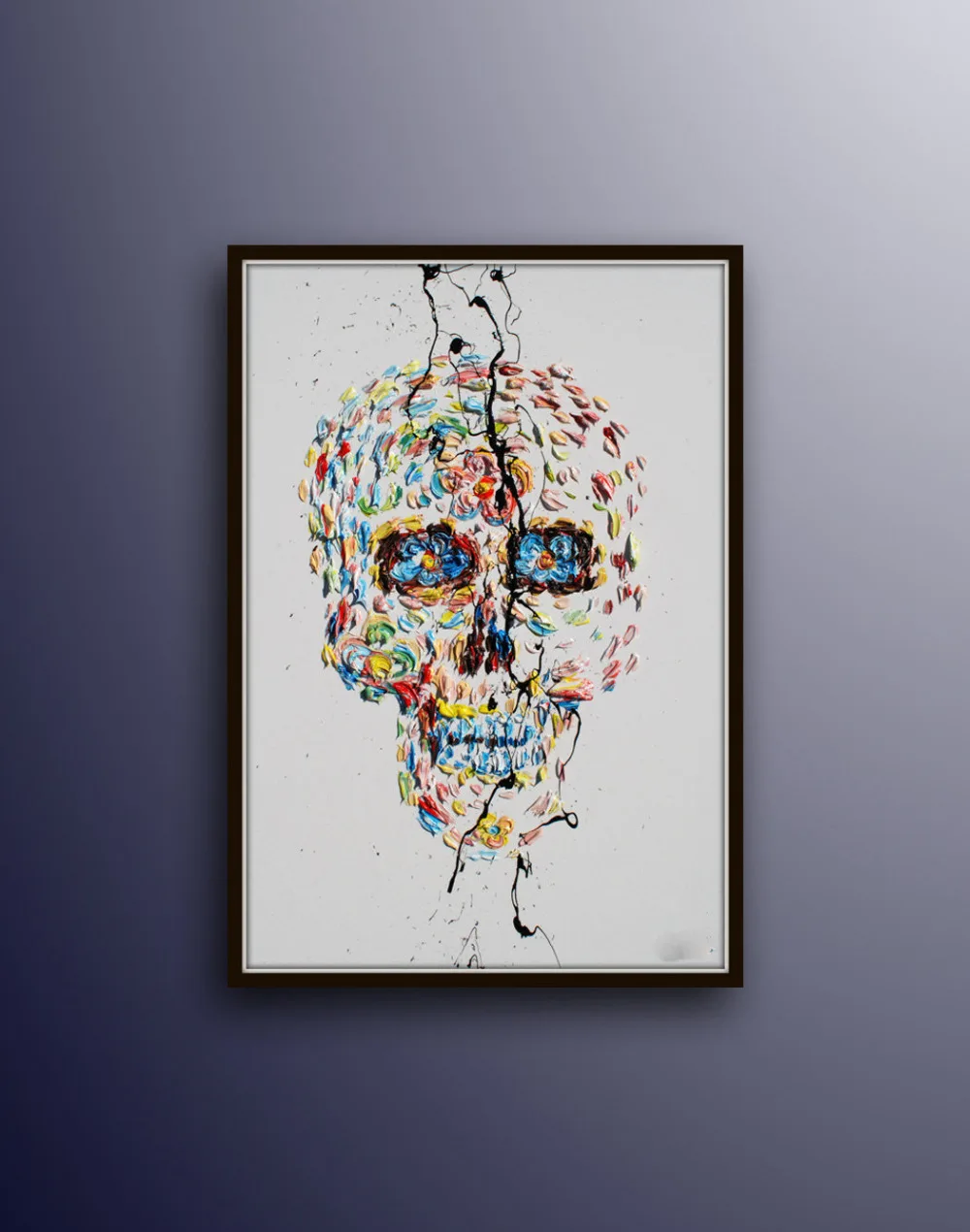 

The Day of Dead original oil painting on canvas modern contemporary art