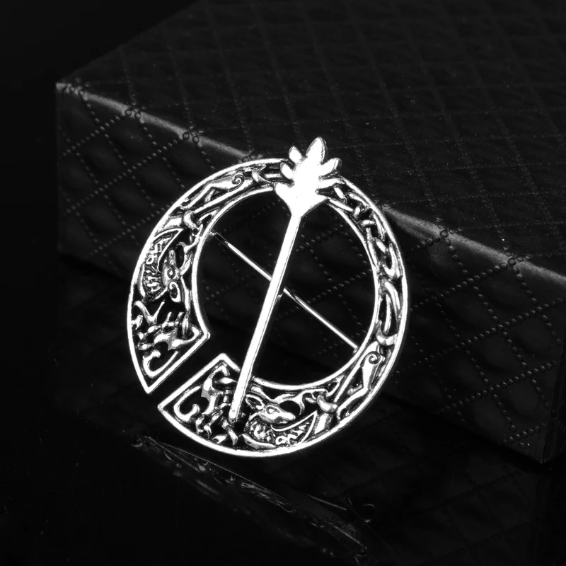 Брошь Je Suis Prest Outlander шотландский келт булавка для оленя Фрейзера мальчика Джейми