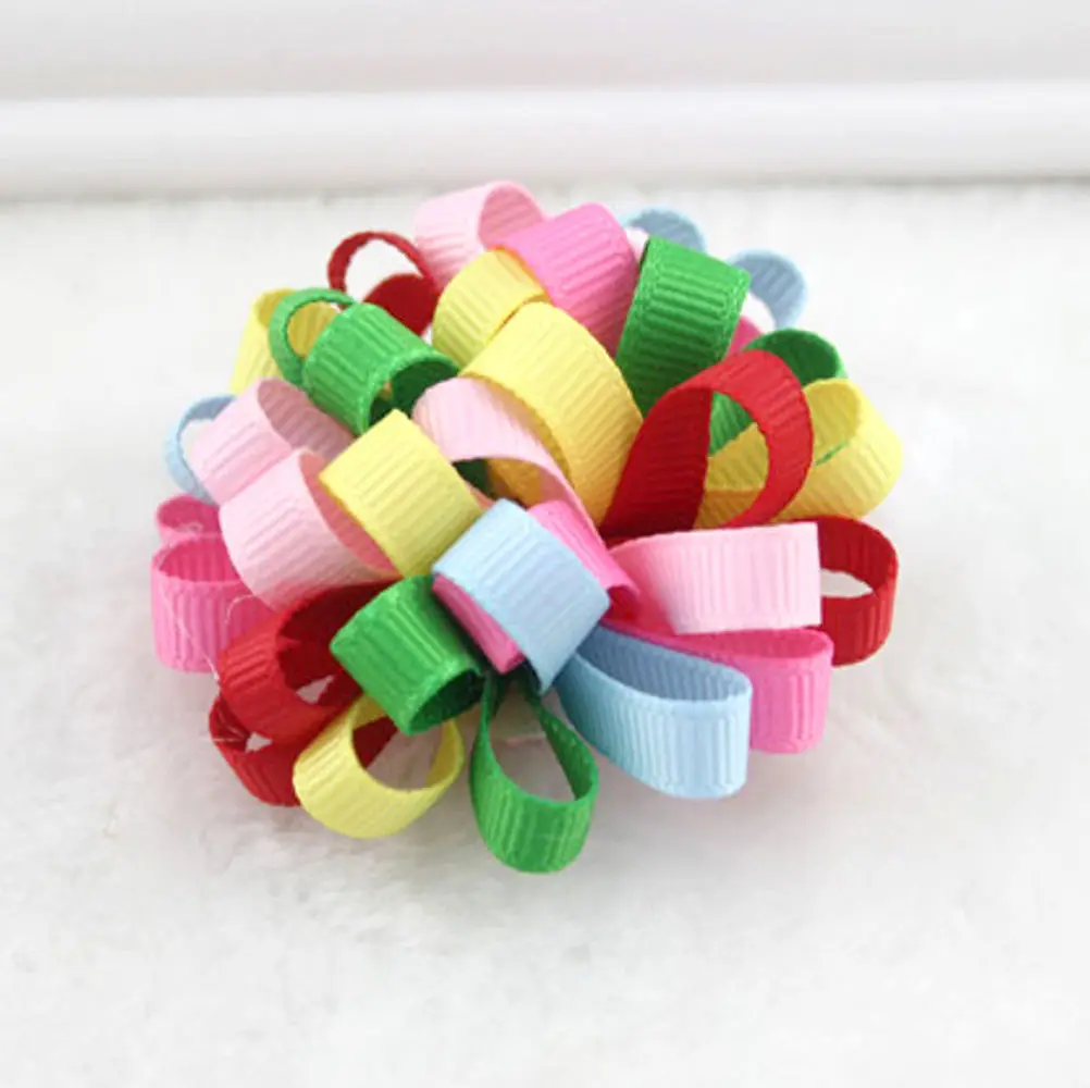 3 шт. детские заколки для волос с ленточным бантом|clip snap|clip colorclip with hairs |