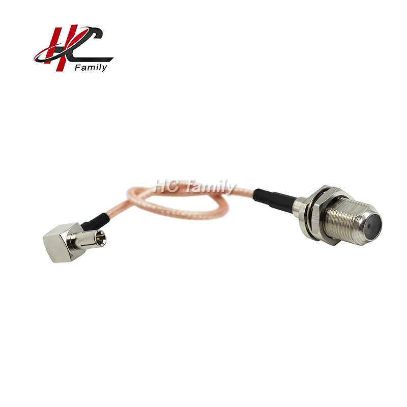 New High Temperature Straight F jack to 90 degree CRC9 TS9 plug RG316 Coax Cable 15cm 5.9in | Обустройство дома