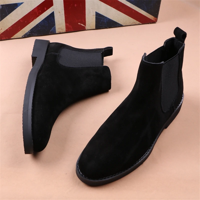 Брендовая обувь; мужские ботинки; Botas; новые кроссовки; Рабочая обувь; кожаная мужская обувь с высоким берцем; повседневные мужские ботинки в стиле ретро; большие размеры