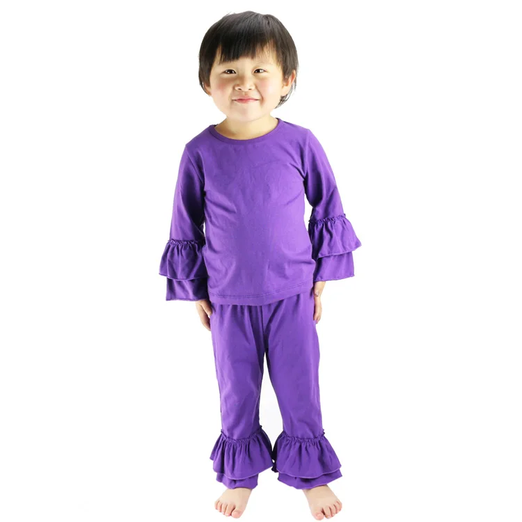 Одежда для маленьких девочек детские однотонные хлопковые брюки с оборками