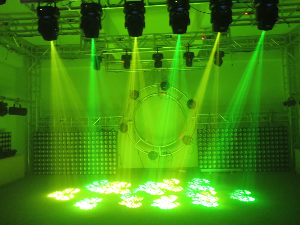 Горячий кейс для полетов 2в1 упаковка DMX 512 75 Вт светодиодный движущийся головной