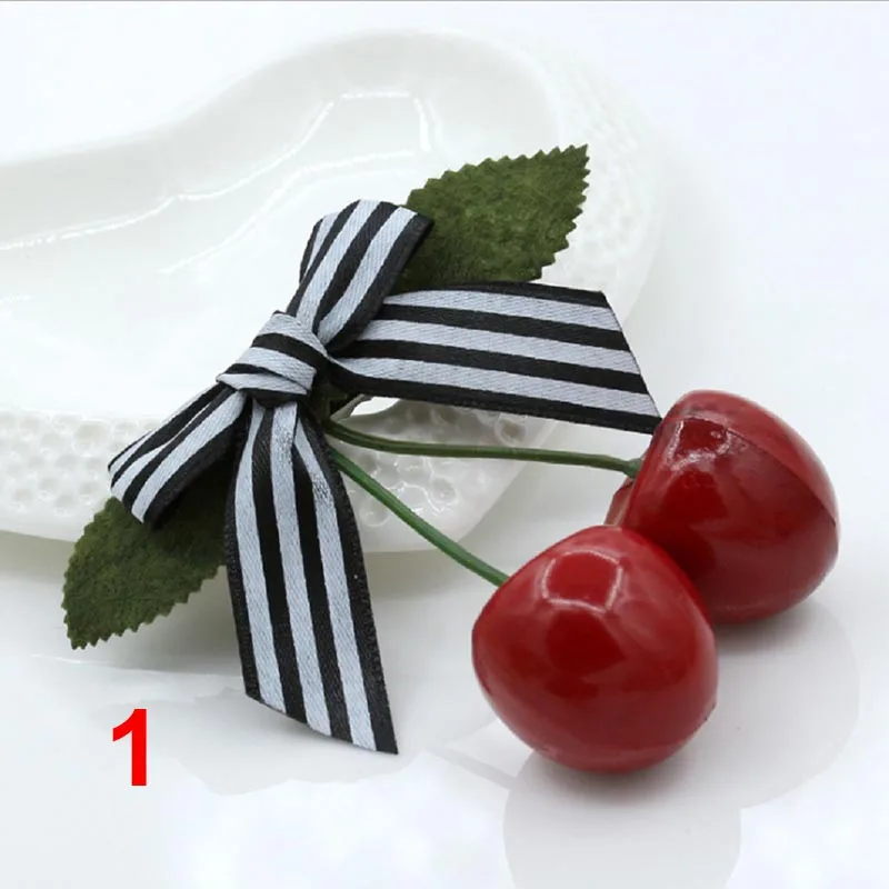 

1 шт. милые заколки для волос вишневая бабочка для девочек искусственные новые очаровательные детские заколки аксессуары для укладки волос