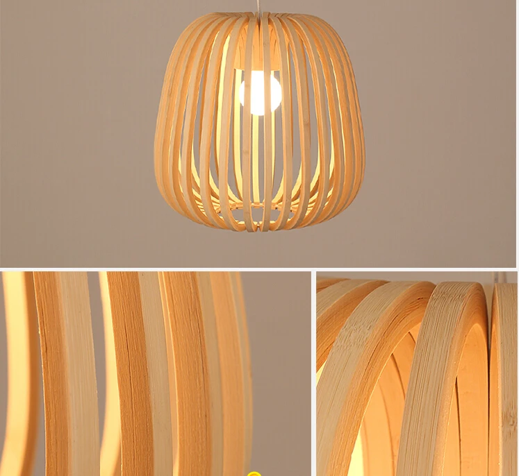 Декоративные подвесные светильники из идиллической деревни и бамбука.