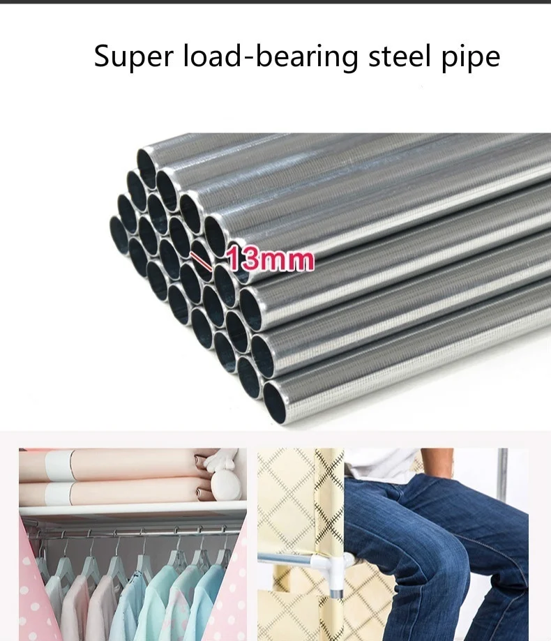 Простой шкаф для студенческого общежития простой хранения одежды|Складные сумки