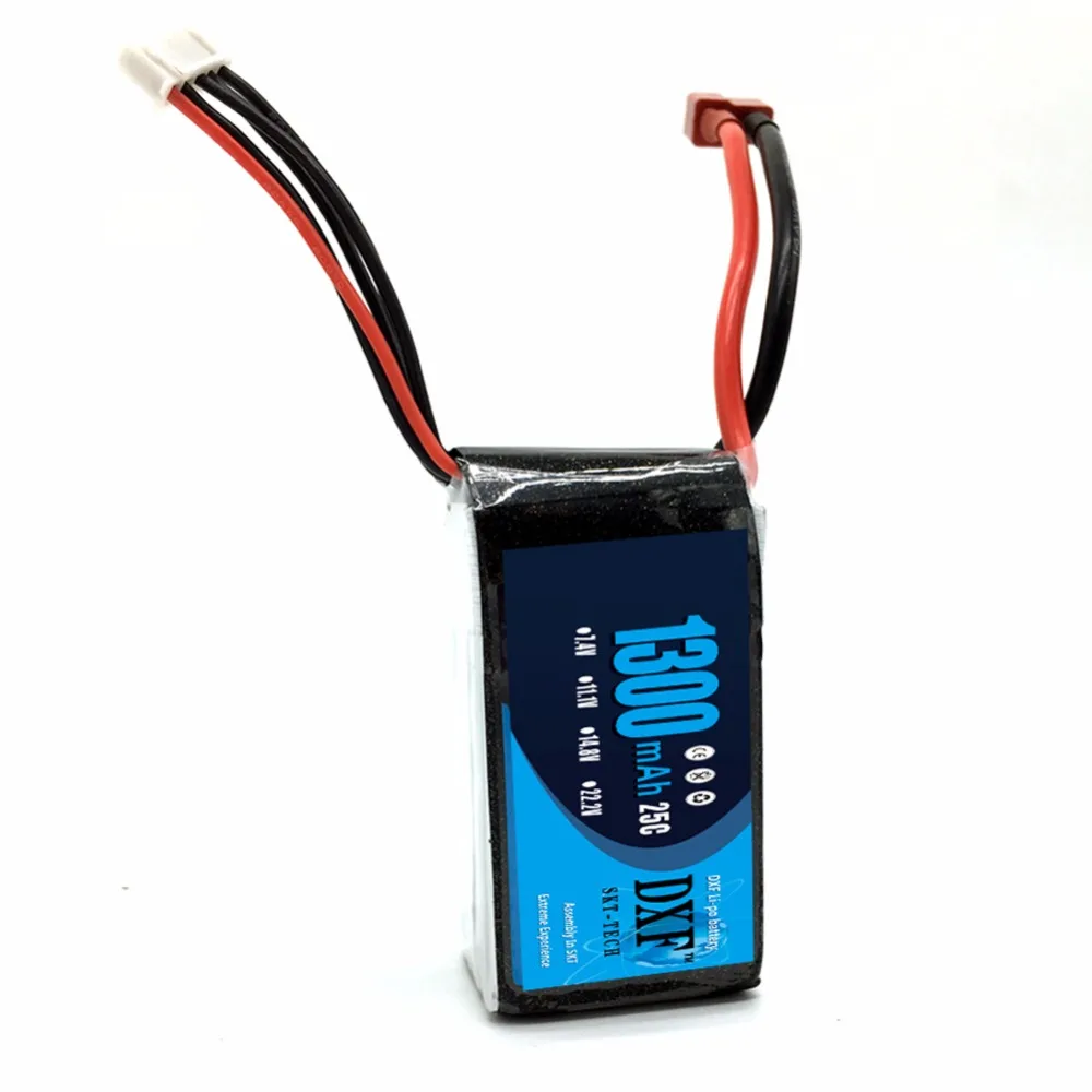 Литий полимерный аккумулятор DXF RC 2S 7 4 в 1300 мАч 25C макс. 50C с разъемом Deans для