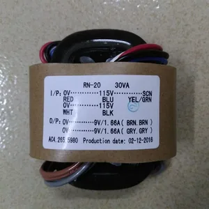 YS 110V 220V 30W (30VA ) 9V + 9V R-Core трансформатор для предусилителяЦАПнаушников Amp