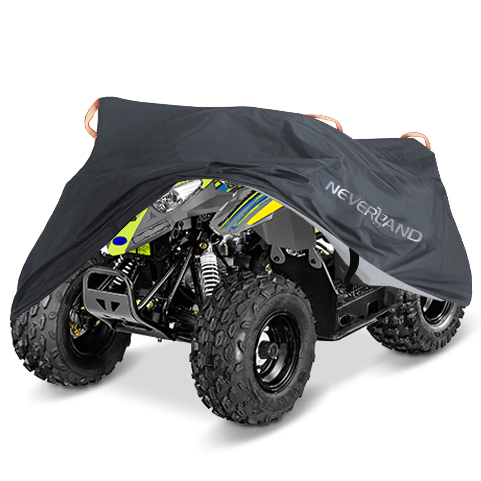 Универсальный Водонепроницаемый Чехол для квадроцикла ATV, 190 T, для мотоцикла, скутера, мотоцикла, Kart, мотоциклетные Чехлы M, L, XL, XXL, XXXL, камуфляжный черный - Цвет: Blacklogo