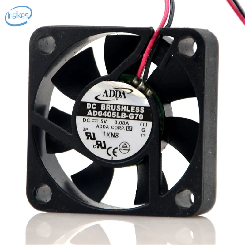 Adda AD0405LB G70 DC 5V 0.08A 0 4 W 4200RPM 4010 40*40*10 мм 2 провода см двойной шарикоподшипник