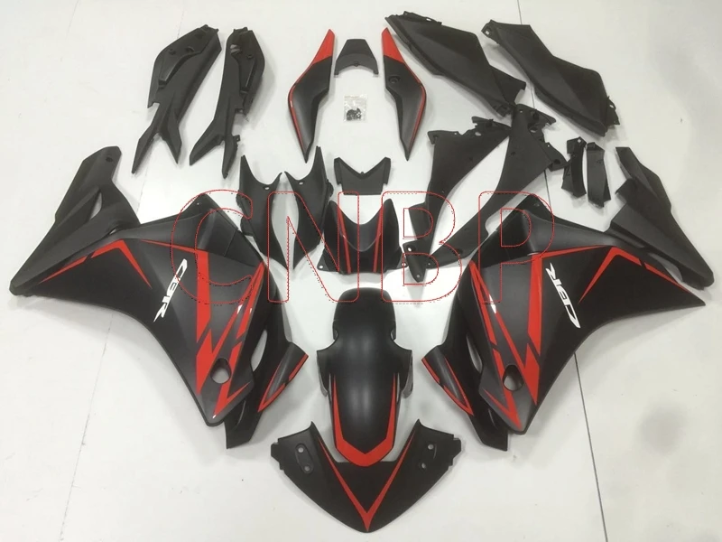 Обтекатели из АБС пластика CBR250 RR 2011 2014 матовые черные красные CBR 250 2013 комплекты