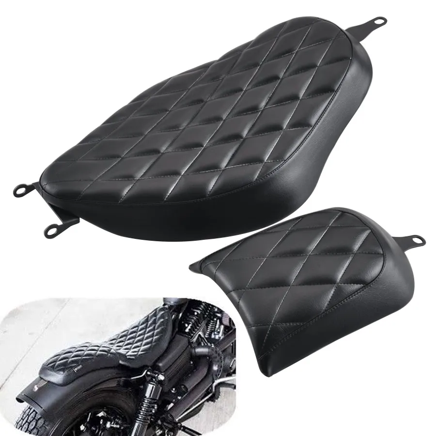 Мотоцикл Solo Rider ПАССАЖИРСКОЕ СИДЕНЬЕ два вверх сиденье для Harley Sportster XL 883 1200 железо