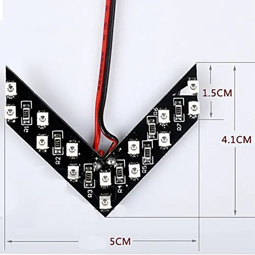 COGEEK 2 шт. автомобильный Стайлинг 14 SMD Светодиодная панель со стрелкой для