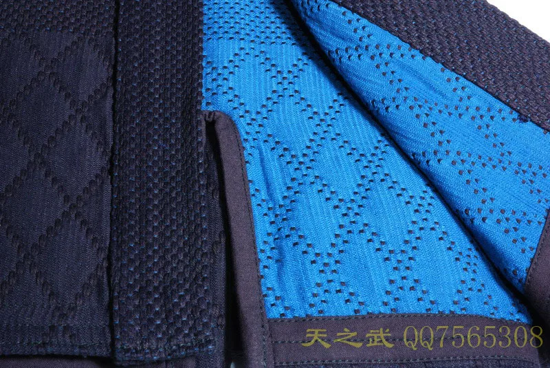 Высококачественный 100% хлопок с HiDriTex темно синий двухслойный Кендо айкидо Iaido Gi