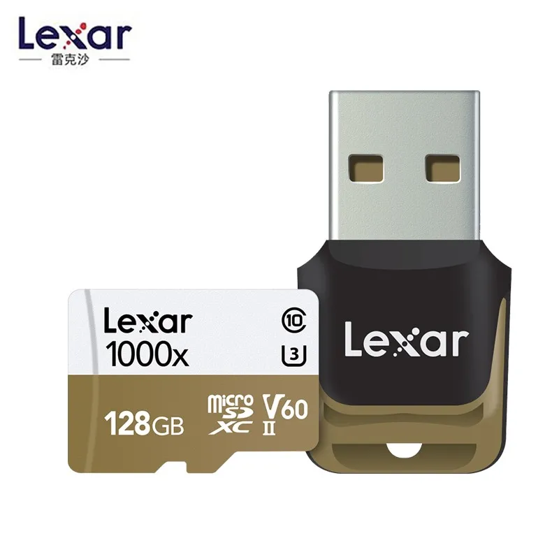 Lexar 150 МБ/с./с 1000x TF 64 ГБ 128 г карты памяти micro sd/TF 32 Гб USB 3 0 считыватель UHS II для дрона